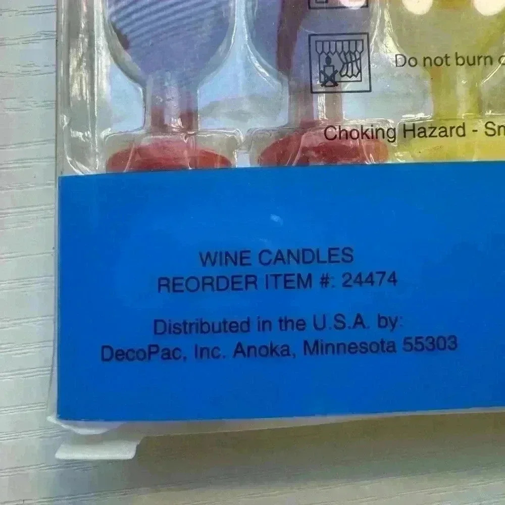 Wine/Alcohol Shaped Birthday Cake Candles - Picture 4 of 4
